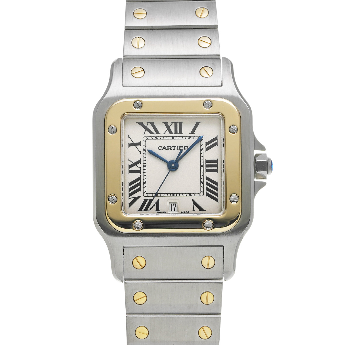 カルティエ サントス ガルベ SM W20011C4 アイボリー レディース 時計