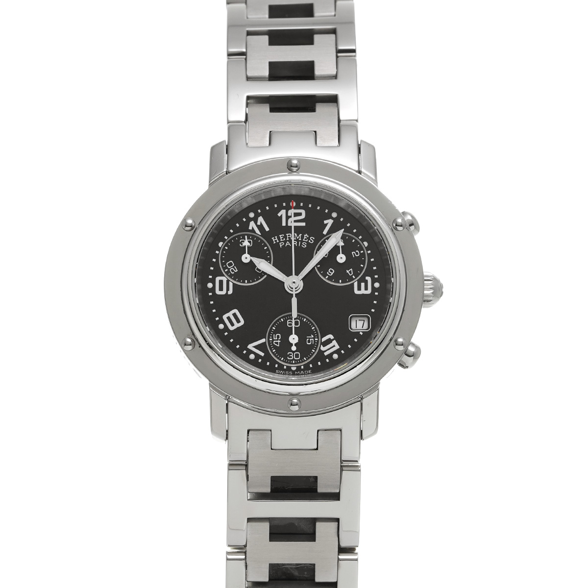 エルメス クリッパー クロノグラフ CL1.310 ブラック レディース 時計