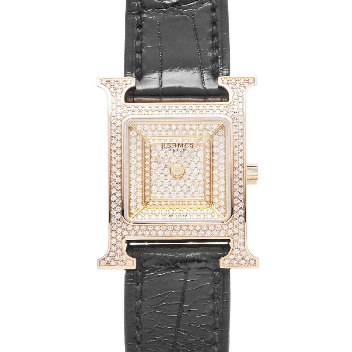 エルメス Hウォッチ 文字盤ダイヤ HH4.273 ダイヤモンド レディース