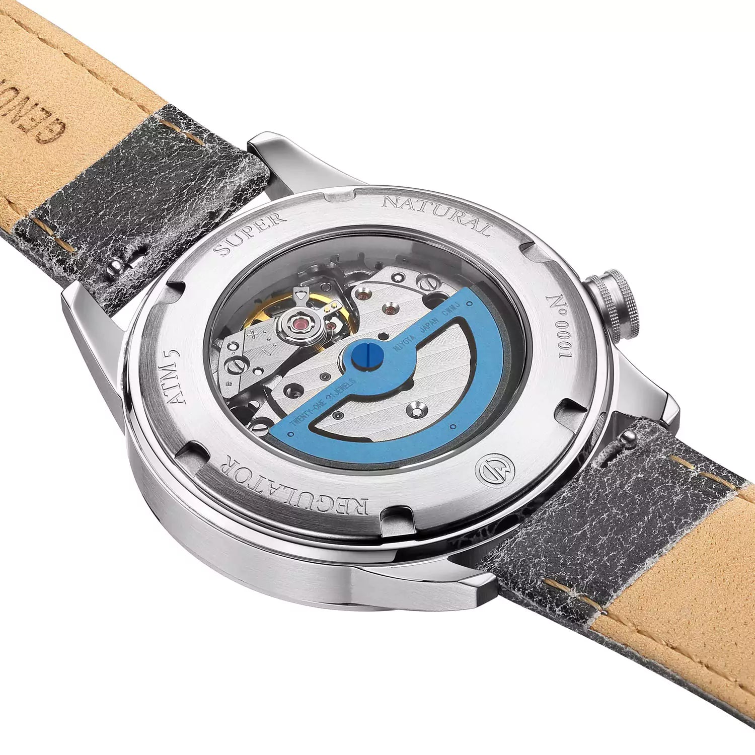 MD Watches Studio - Supernatural - Caturix - Sky Blue Leather