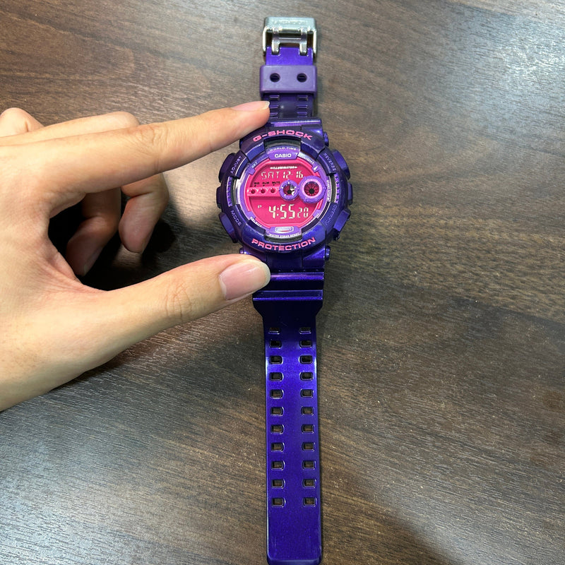 Pre-Owned] Casio G-Shock GD-100SC-6D Rare Purple Men Watch