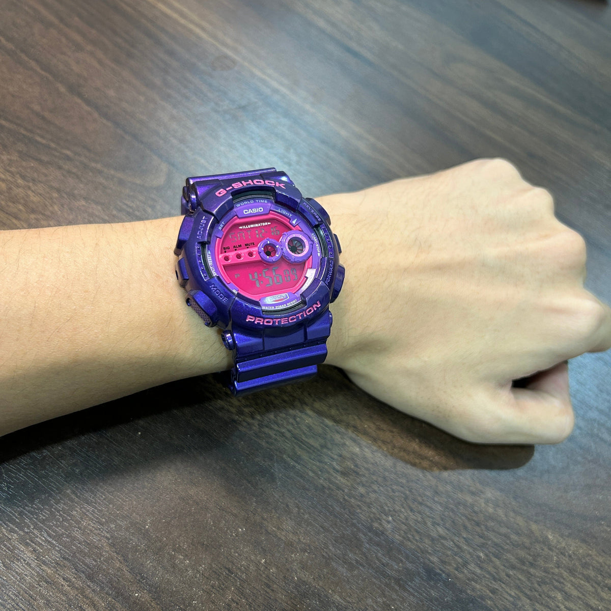 Pre-Owned] Casio G-Shock GD-100SC-6D Rare Purple Men Watch