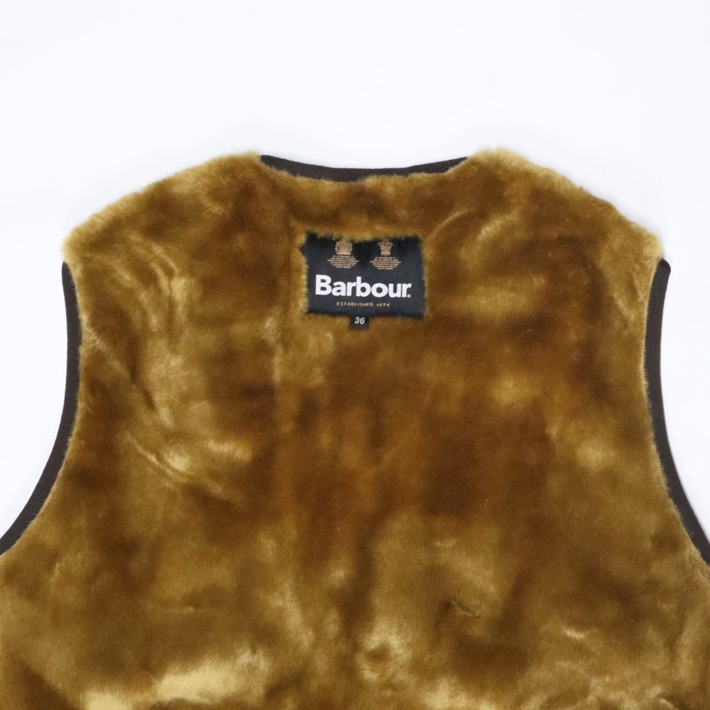 Barbour(バブアー)フロントジップ ファー ライナー ベスト【232MLI0035
