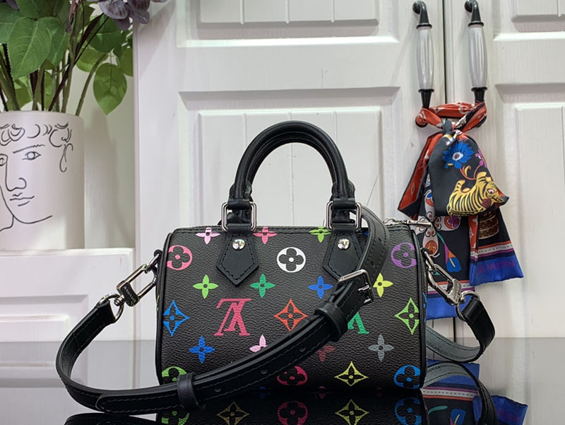 村上隆 ルイヴィトン LV × TM ナノ・スピーディ マルチカラー M13406