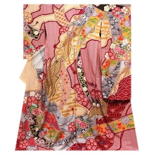 通商産業大臣指定伝統的工芸品 東京染小紋 寄せ江戸小紋 落款入り 正絹