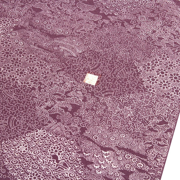 通商産業大臣指定伝統的工芸品 東京染小紋 寄せ江戸小紋 落款入り 正絹