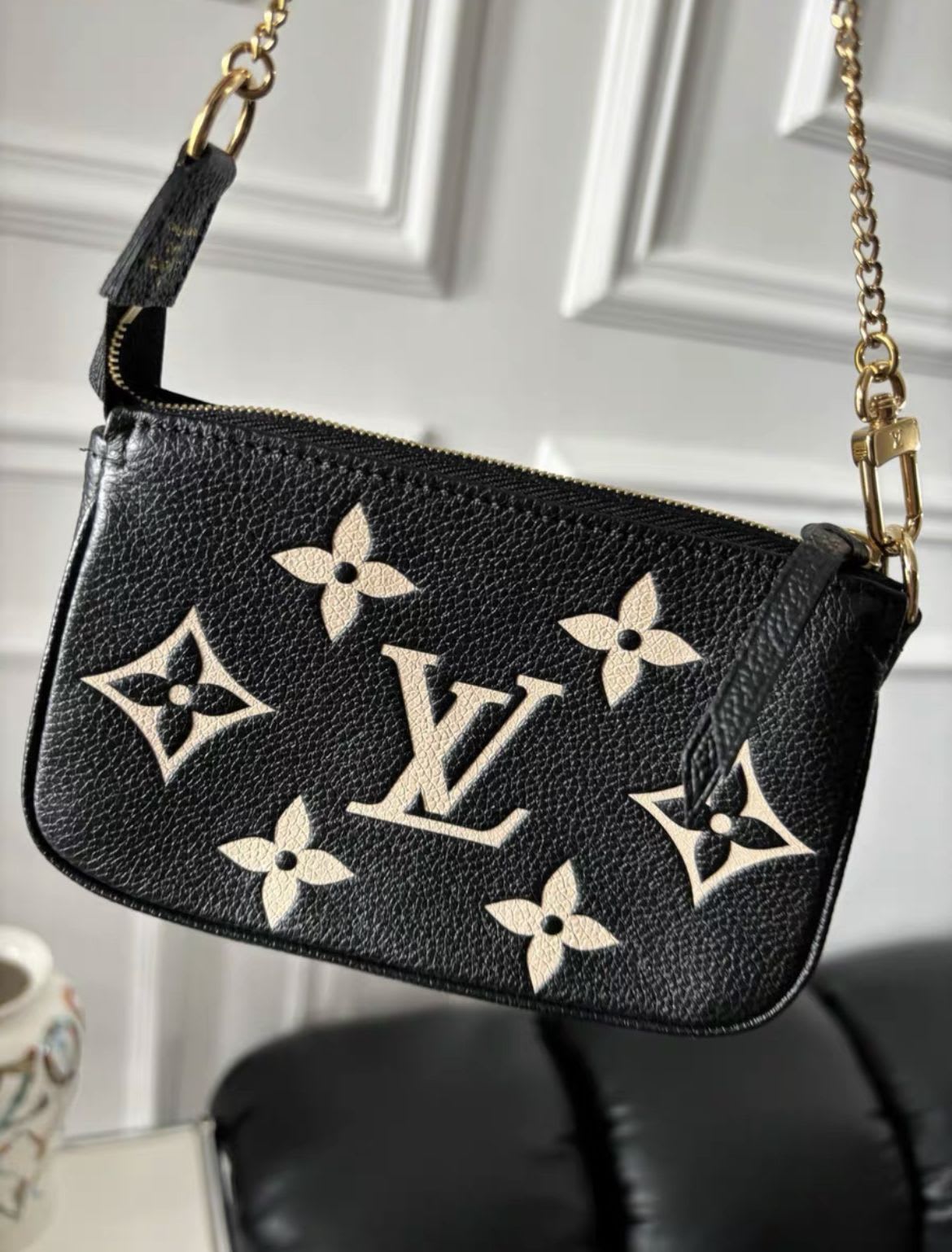 Louis Vuitton Bicolor Monogram Empreinte Leather Mini Pochette