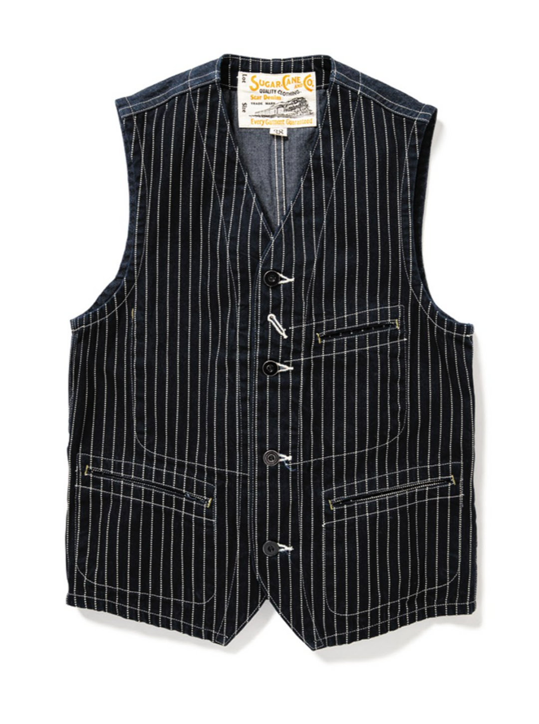 Sugar Cane, Standard Vest, Wabash Stripe – Wardrobe 19