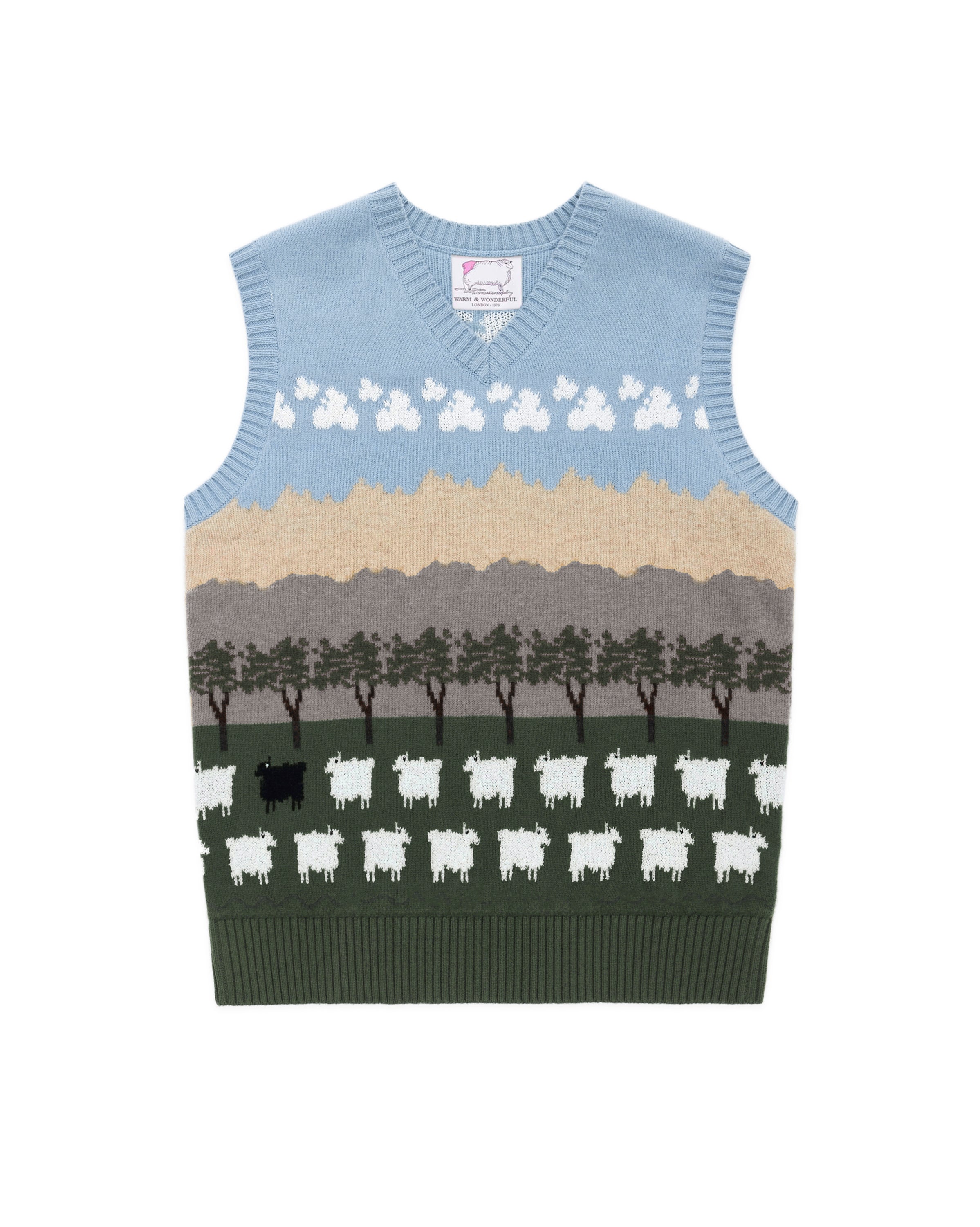 Scenic Sheep Vest – Warm & Wonderful
