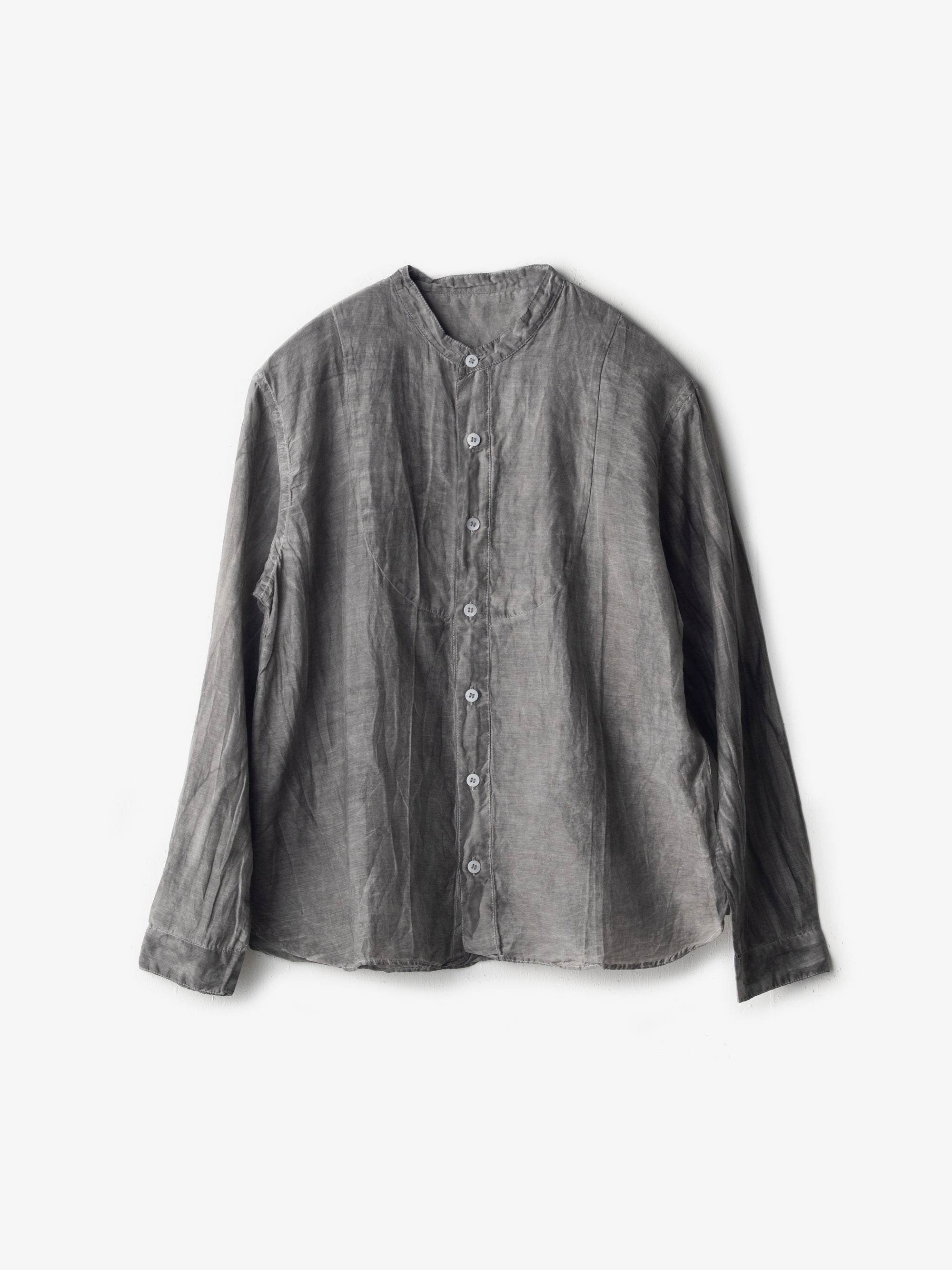 乙なもの】シルクコットン切替シャツ｜宝島染工