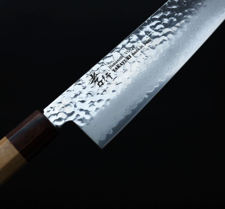 堺孝行和牛刀240mm VG10鋼33層鎚目大馬士革- 火星主廚的回歸之旅
