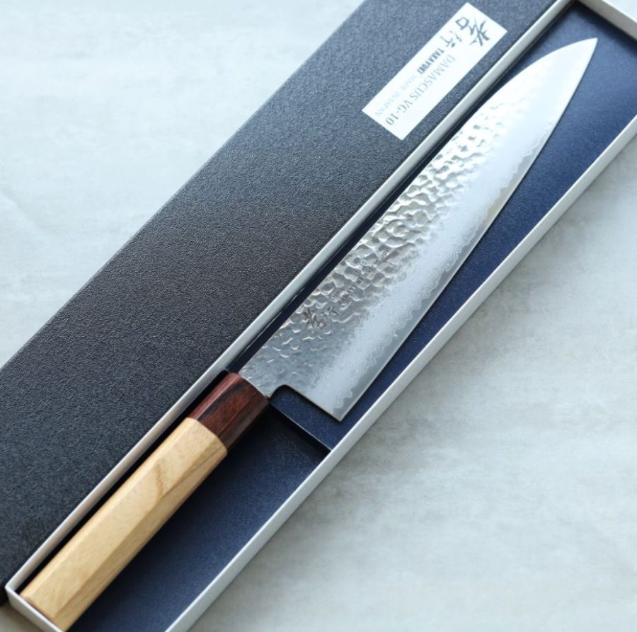 堺孝行和牛刀240mm VG10鋼33層鎚目大馬士革- 火星主廚的回歸之旅