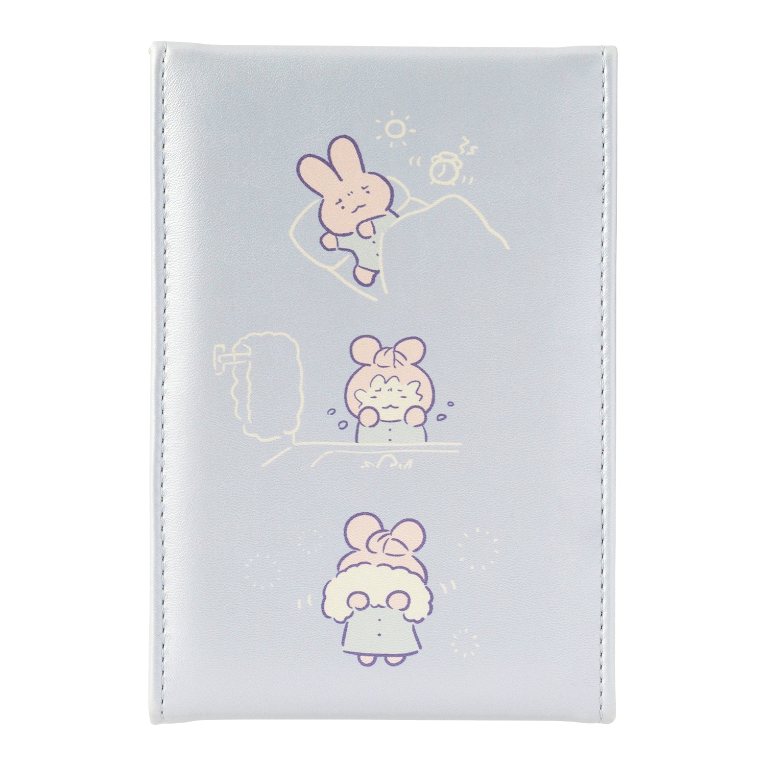 ホワイトタイガーとブラックタイガー 折りたたみスタンドミラー