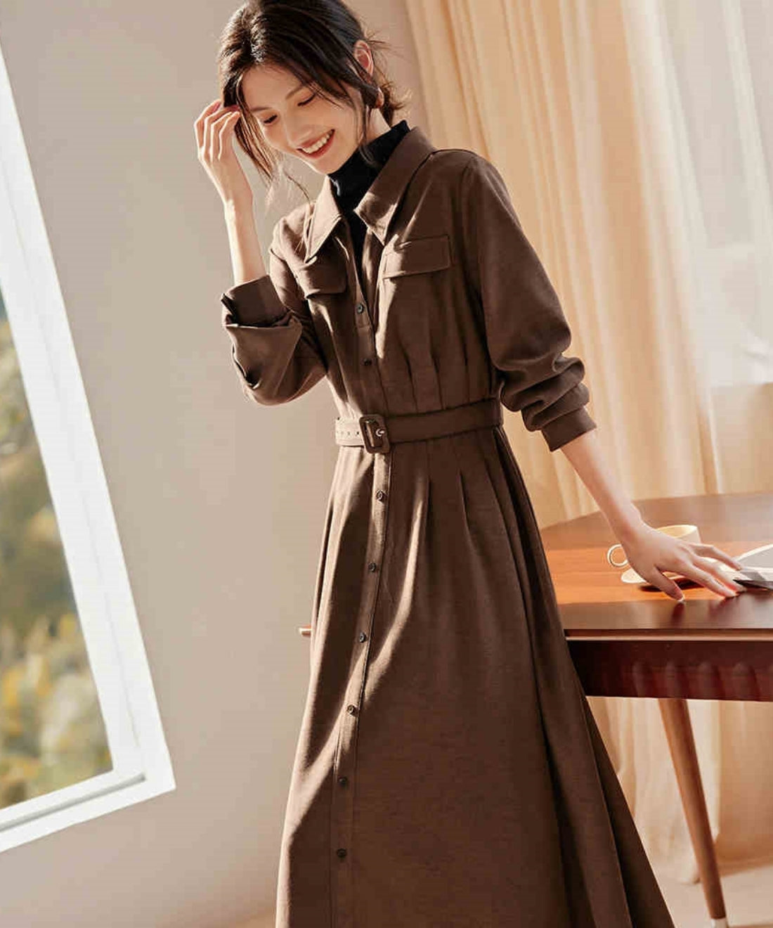 ウエストベルトシャツワンピース – weMALL