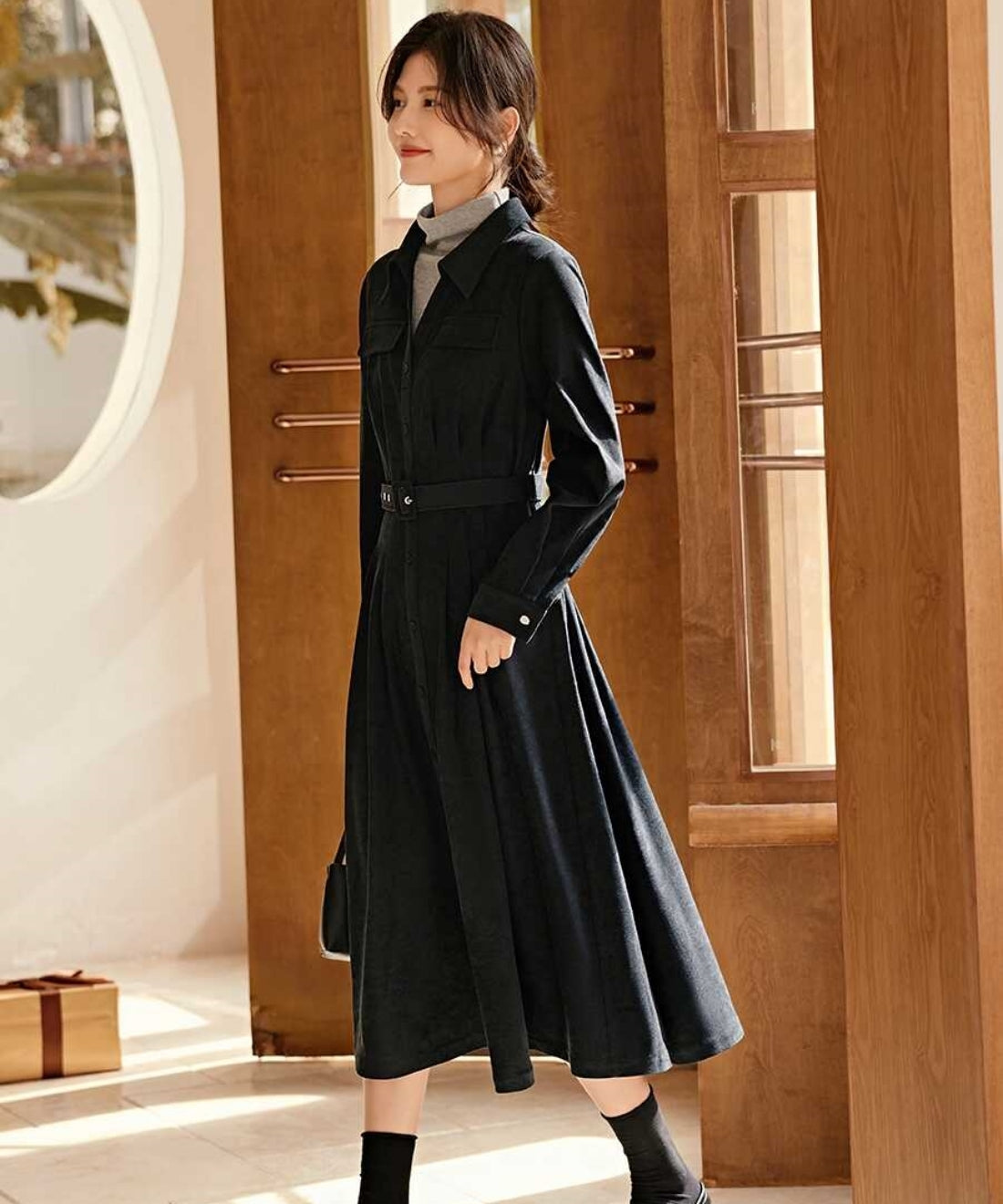 ウエストベルトシャツワンピース – weMALL