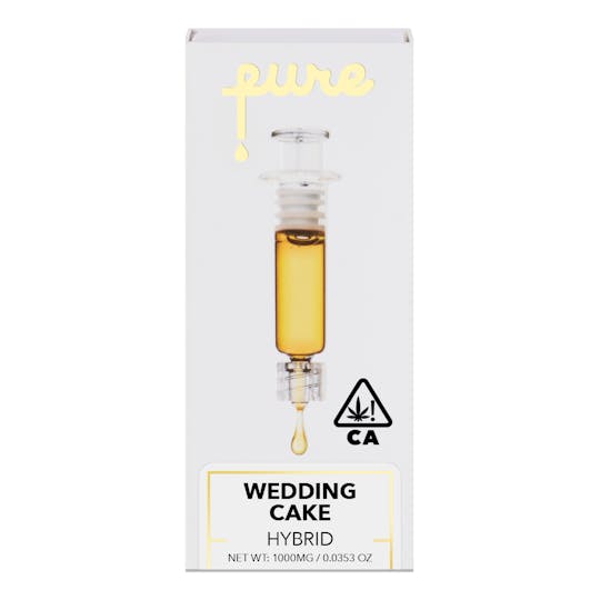 Pure Cannabis Extract Syringe 1g - Wedding Cake - Hybrid - Pure Vape