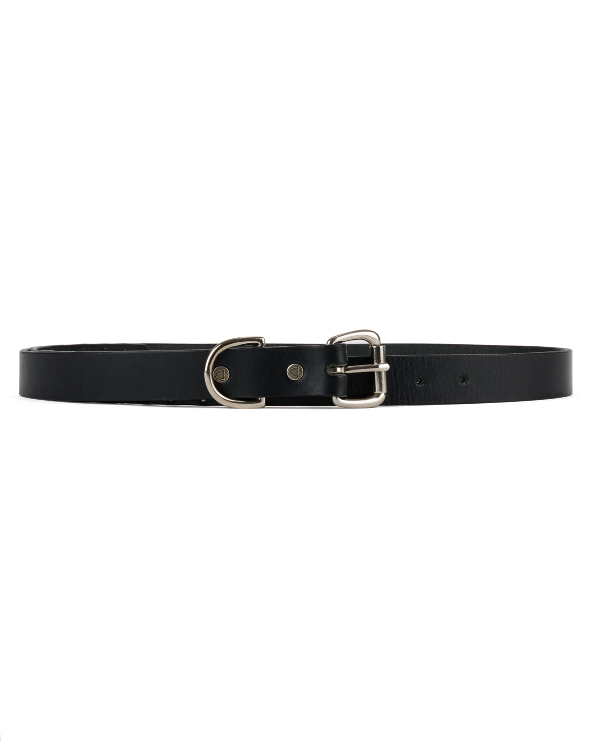 Brain Dead x Hollywood Trading Co Studded Skinny Belt - Black