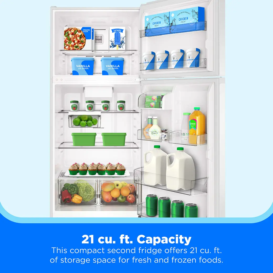 Midea 21 cu. ft. Garage Ready Top-Freezer Refrigerator