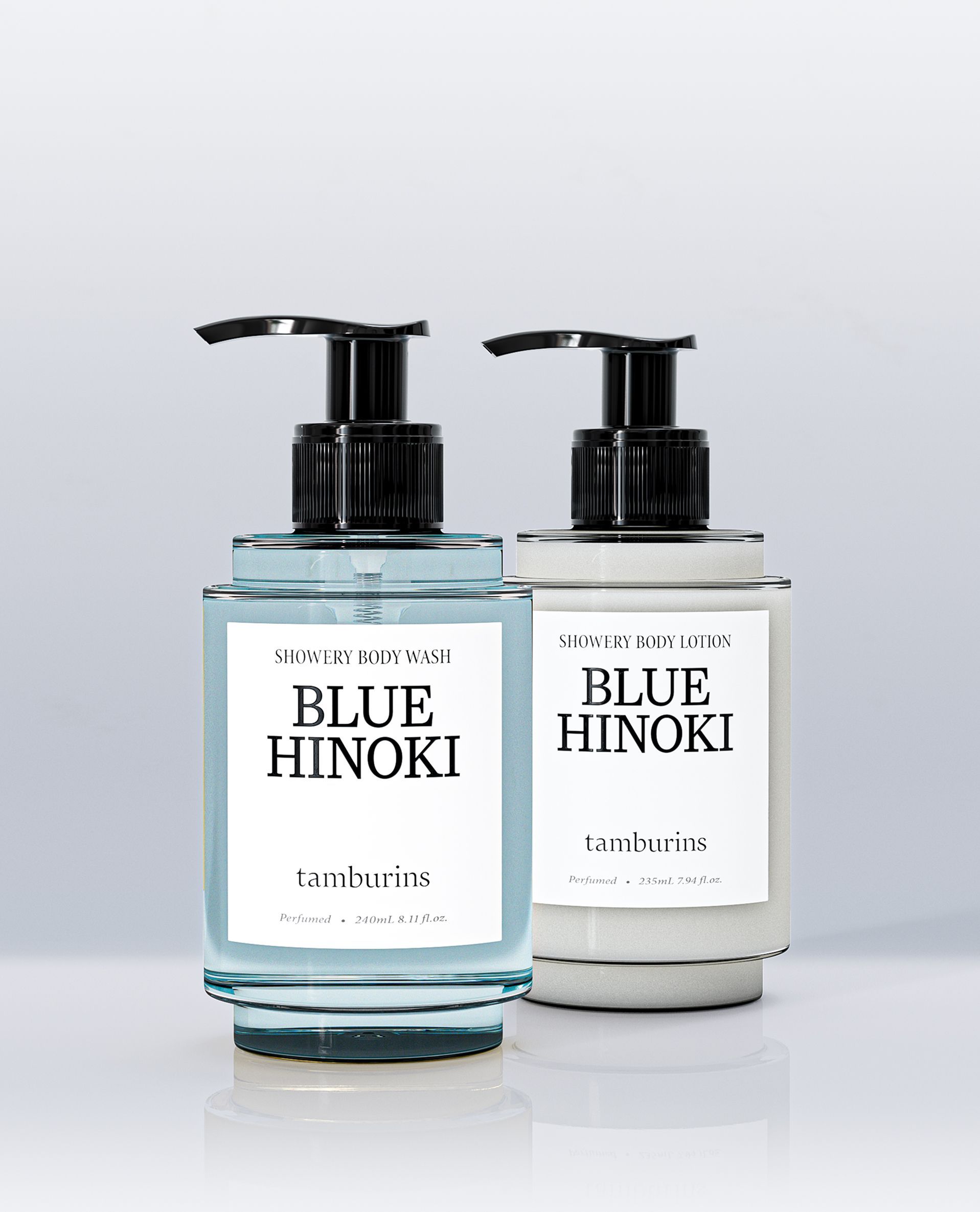 SHOWERY BODY WASH&LOTION BLUE HINOKI 240mL+235mL