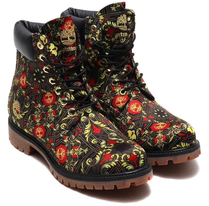 ティンバーランドの6インチブーツが総柄に！ アトモスとの斬新コラボ