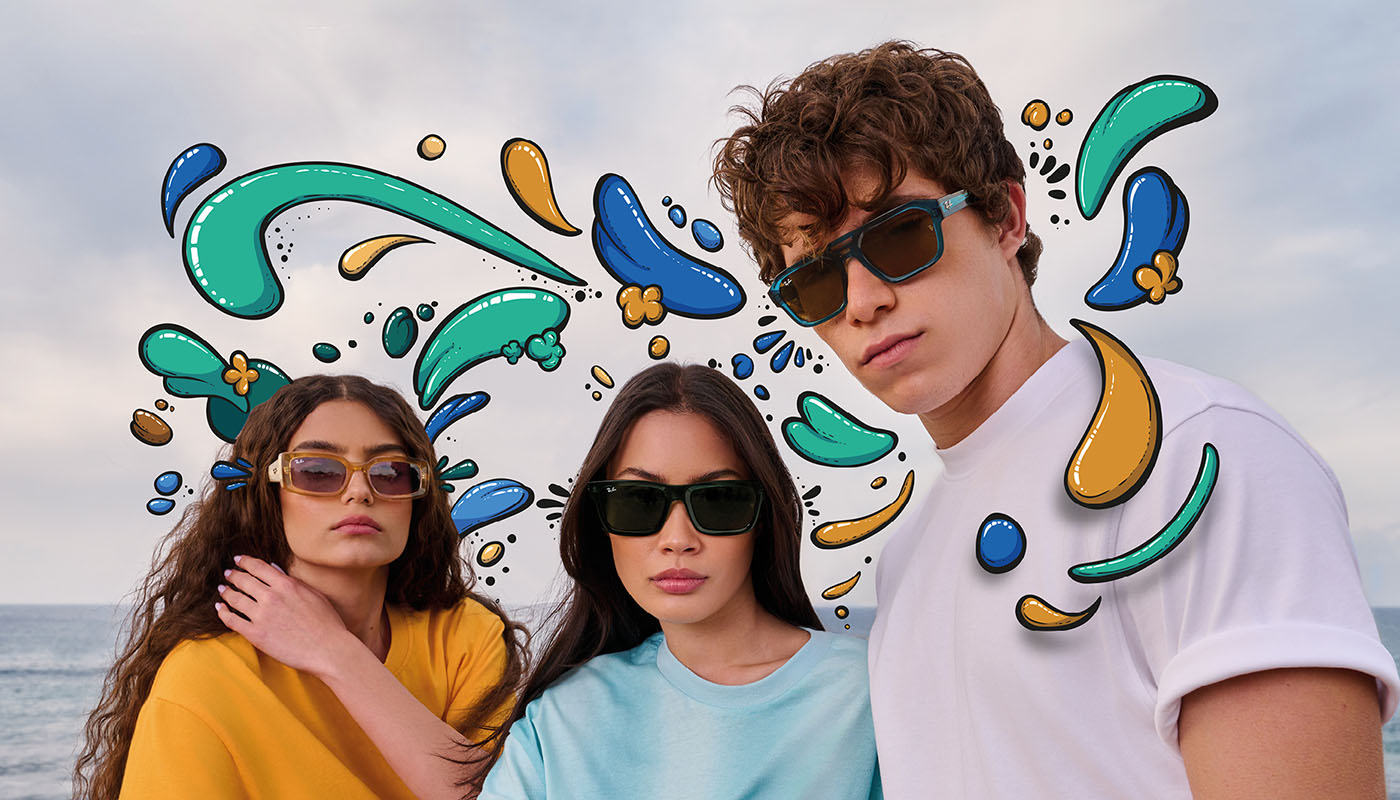 レイバンから、クリアフレームが夏っぽさを演出する新作サングラス登場