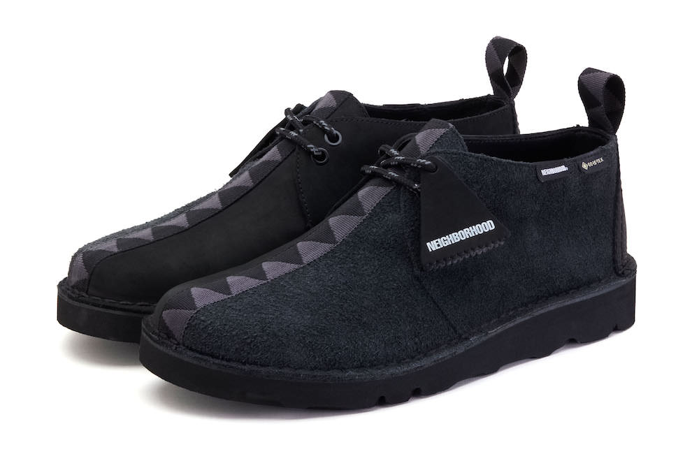 オールブラックのネイバーフッド流クラークス。ゴアテックス仕様の防水