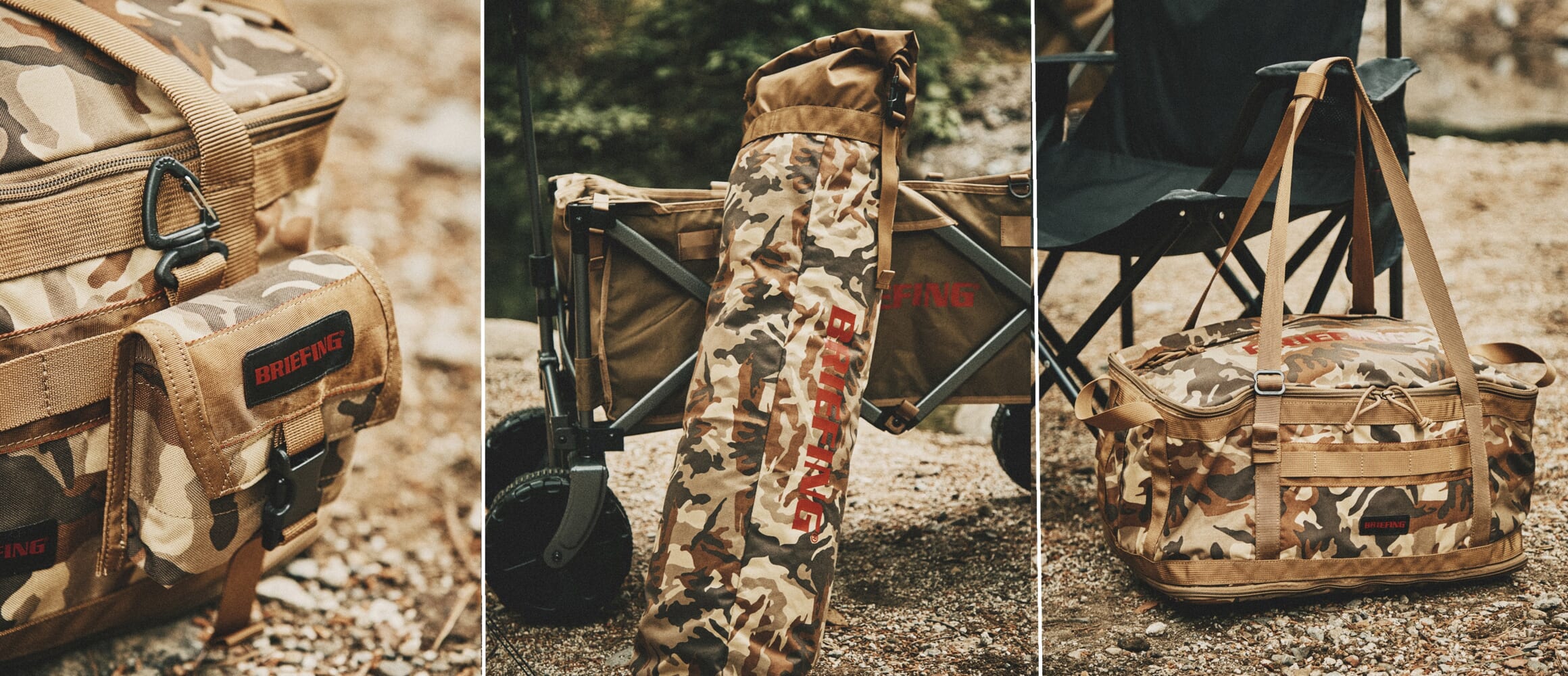 秋の枝葉をモチーフに捻りを加えたオリジナルカモフラが映える