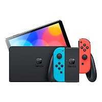 Nintendo Switch OLED - game console - black, neon red, neon blue