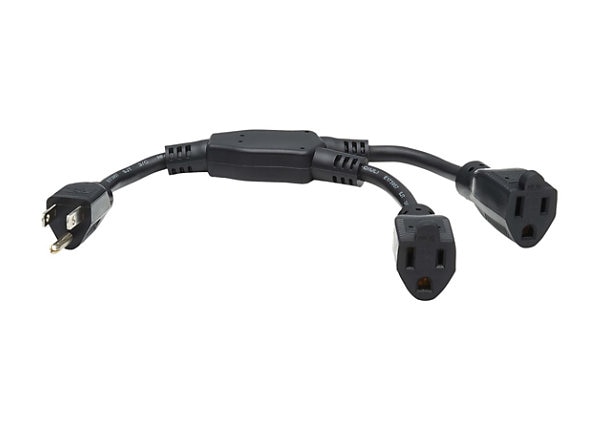 Eaton Tripp Lite Series Extension Cord Y Splitter, NEMA 5-15P to