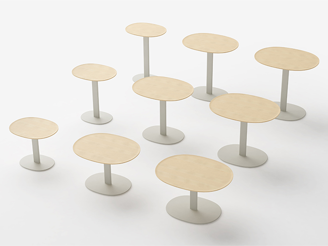 SHOTOサイドテーブル70（楕円） | 【公式】マルニ木工オンライン