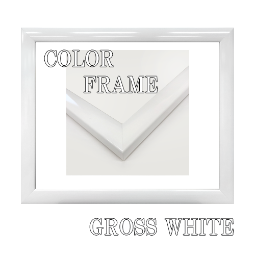 世界堂】カラーフレーム ＜S445グロスホワイト＞の通販|水彩・写真