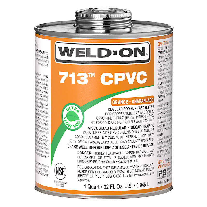 Weld-On® 713 CPVC Cement for Residential Plumbing | Weld-On