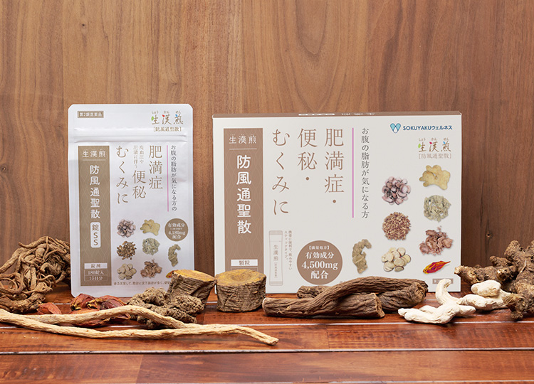 生漢煎 防風通聖散（ぼうふうつうしょうさん）｜お腹の脂肪・便秘のお