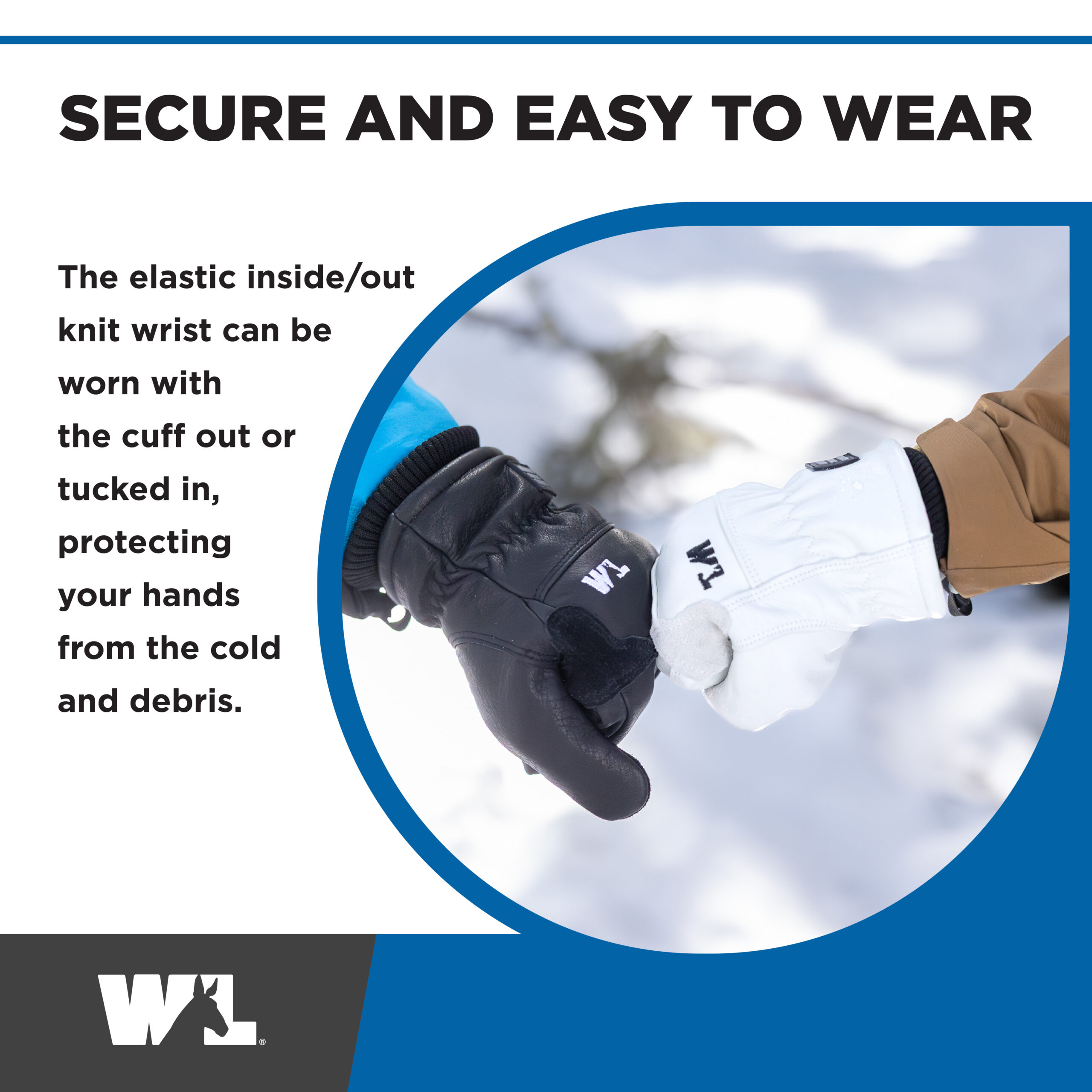 HydraHyde® Insulated Knit Wrist with Ski Strap | Wells Lamont