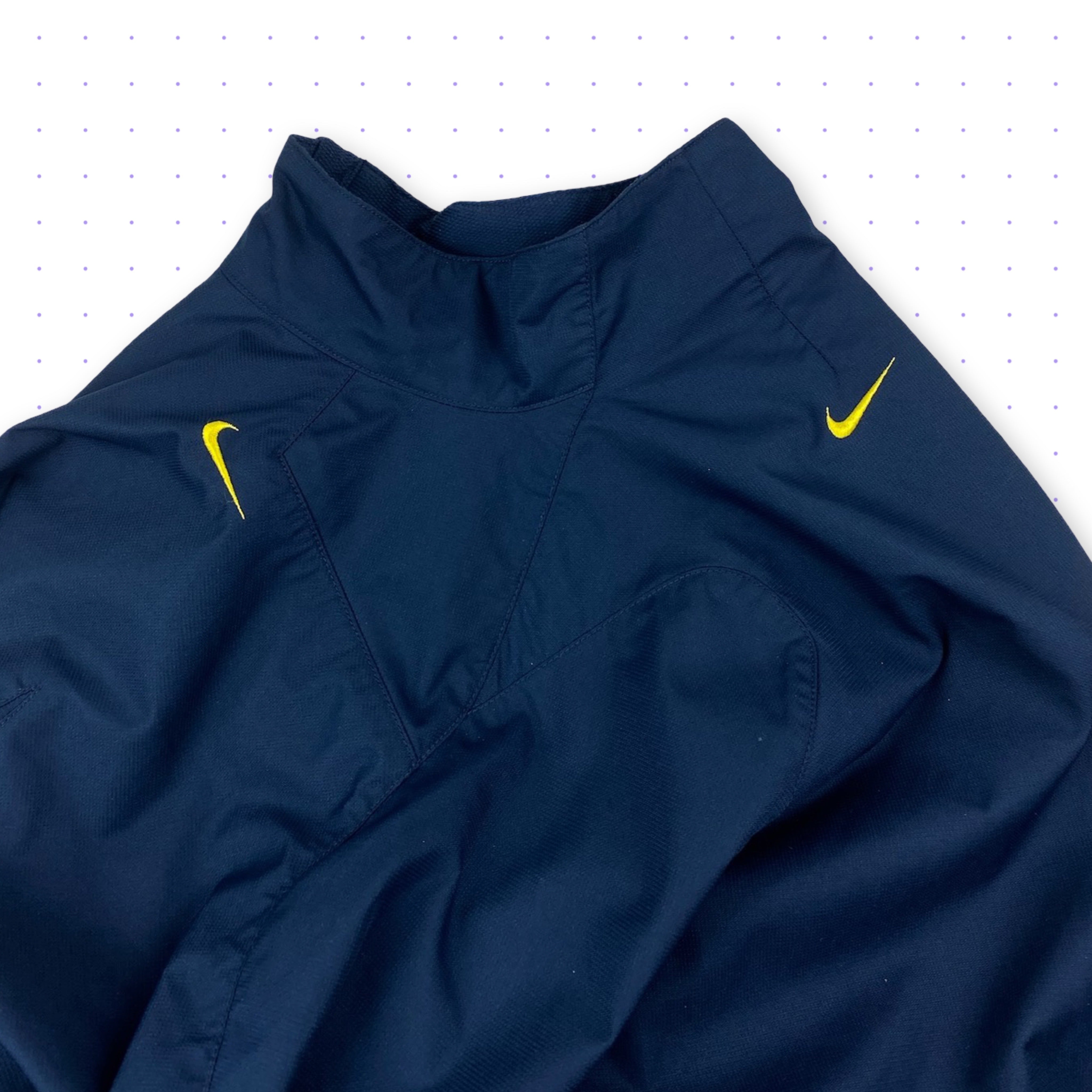 05 Nike Sphere React Articulated Piped Ventilated Jacket Navy Blue