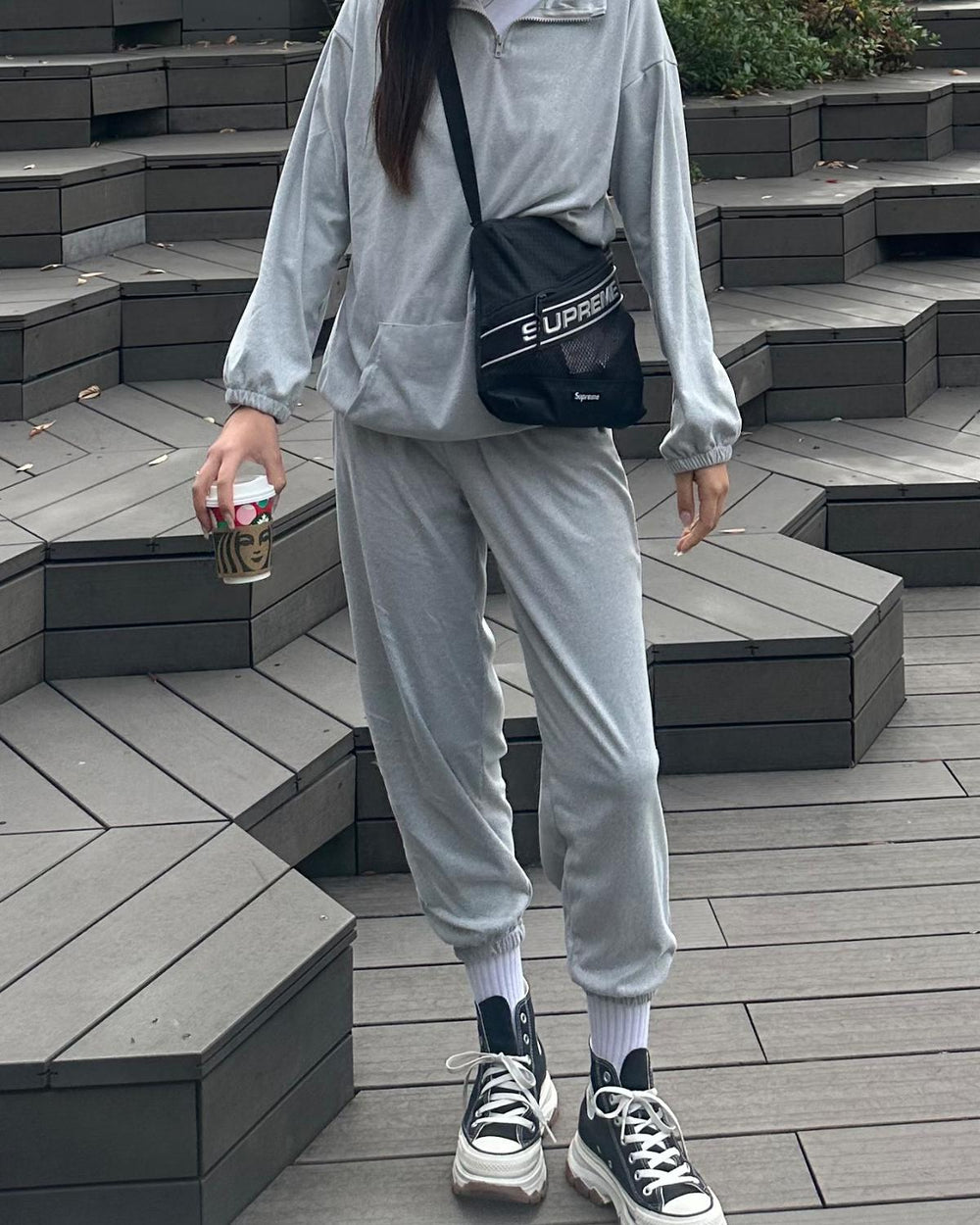 ハーフジップスウェットセットアップ – WEGO ONLINE STORE