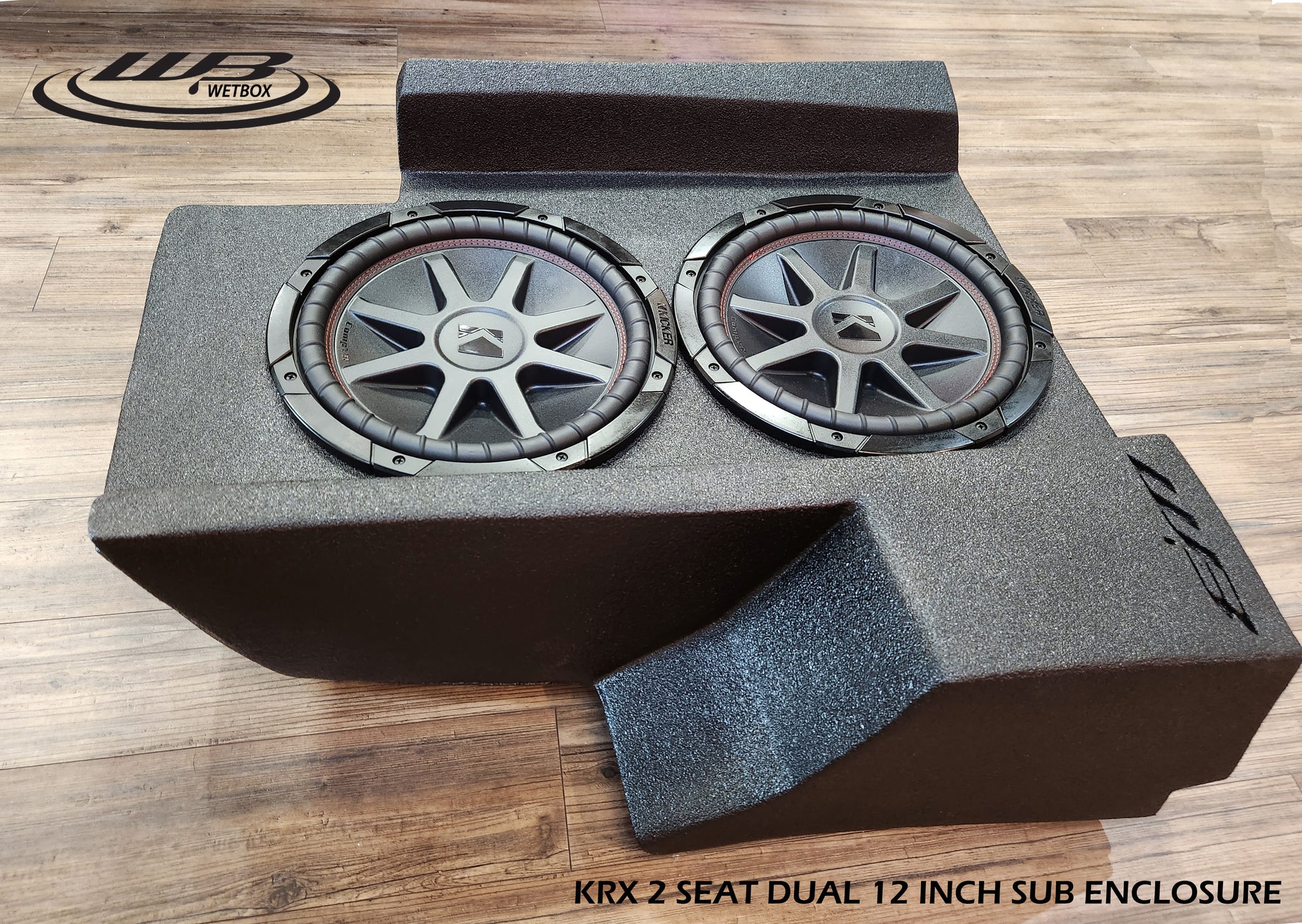 Kawasaki Teryx KRX 1000 dual 12 sub enclosure (includes speakers