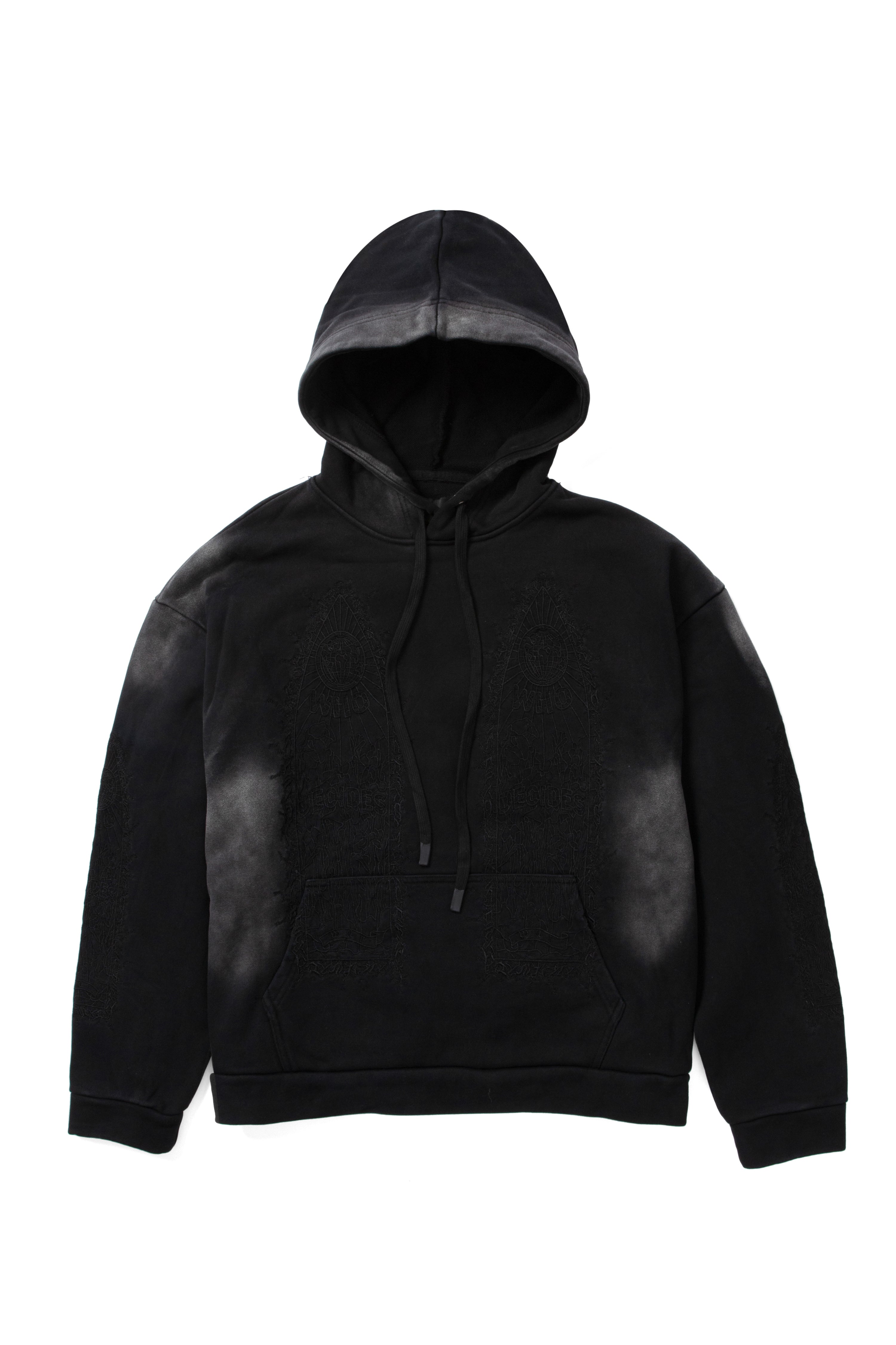THORNED HOODED PULLOVER – WHO DECIDES WAR