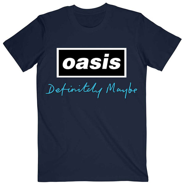 OASIS オアシス (結成 35周年 ) - Definitely Maybe Text Logo / T