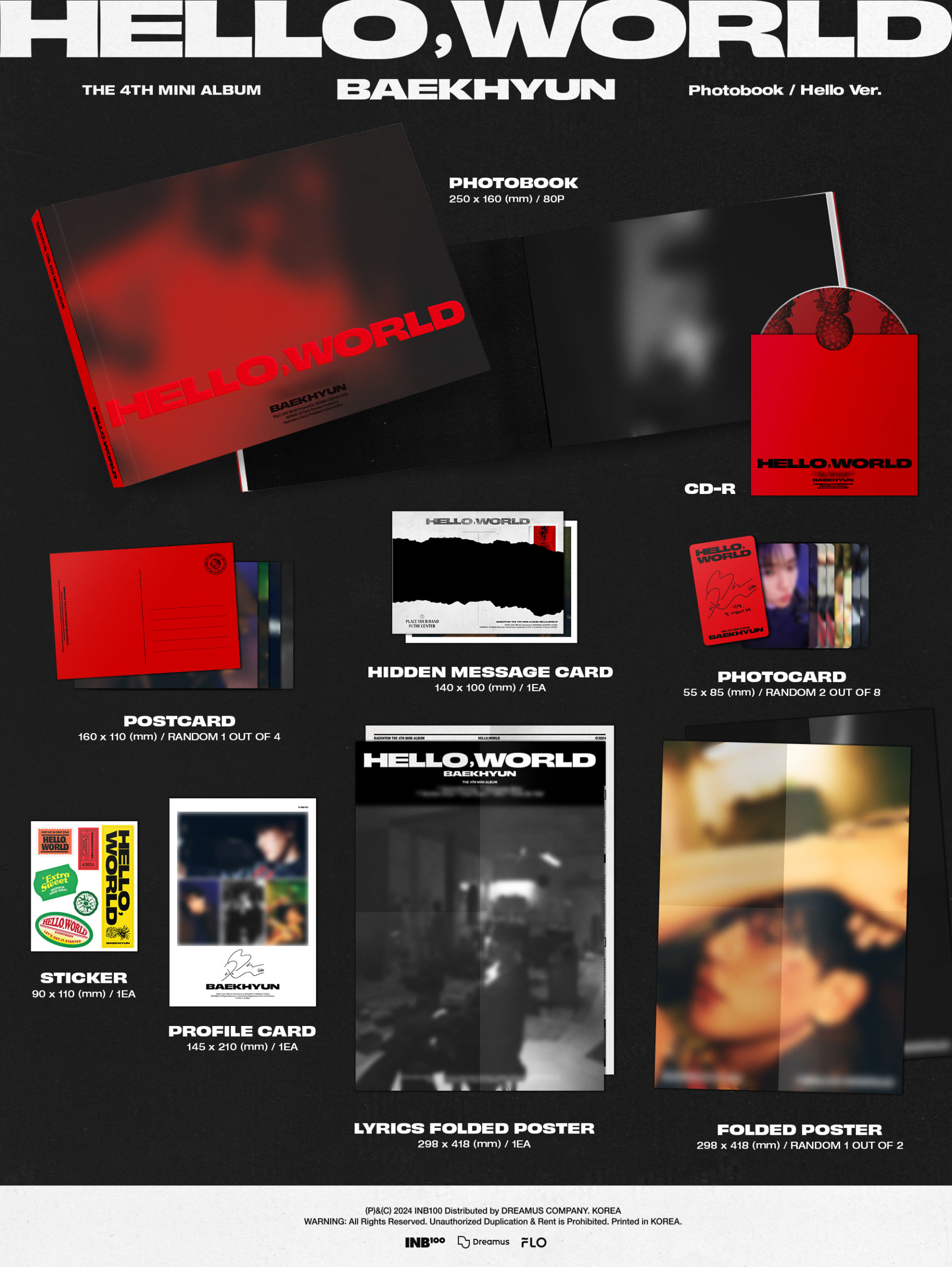 BAEKHYUN The 4th Mini Album 'Hello, World'販売・ 来日リリース