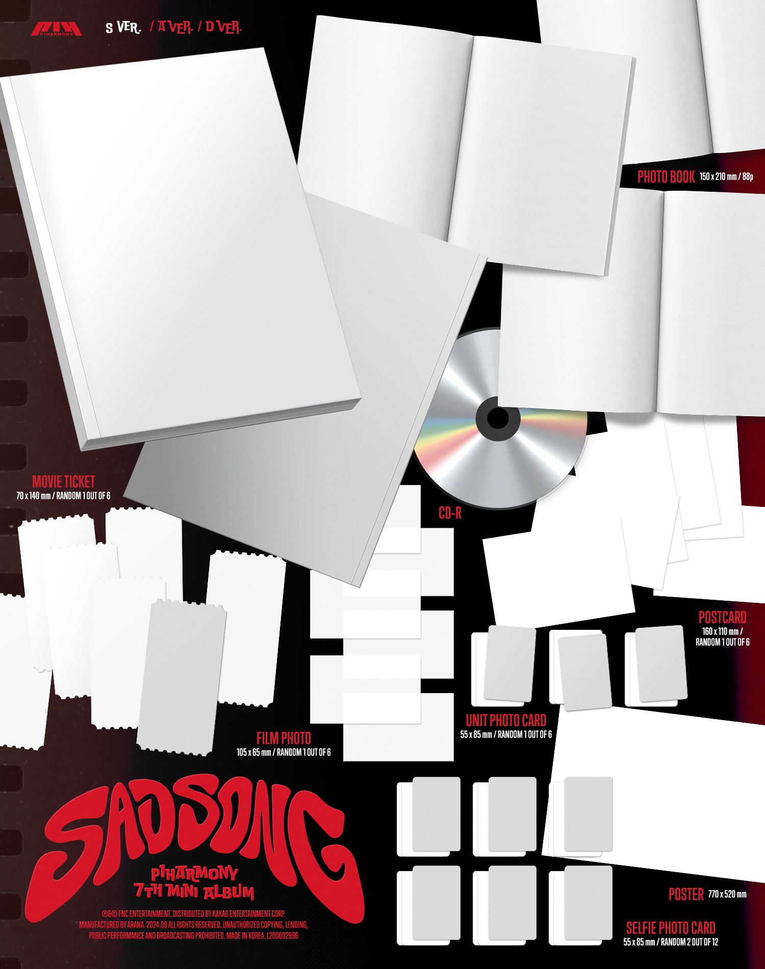 P1Harmony 7th Mini Album [SAD SONG]販売・ オンラインリリース