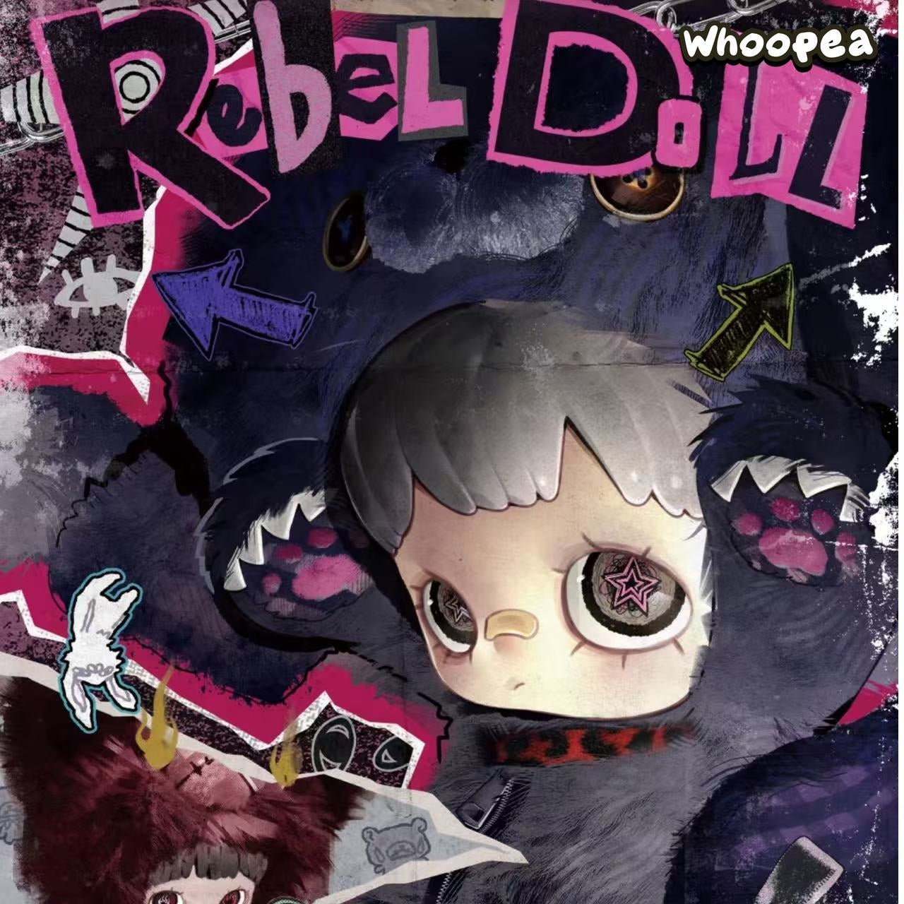 Maymei Rebel Doll Series 400% Plush Backpack Blind Box – WHOOPEA