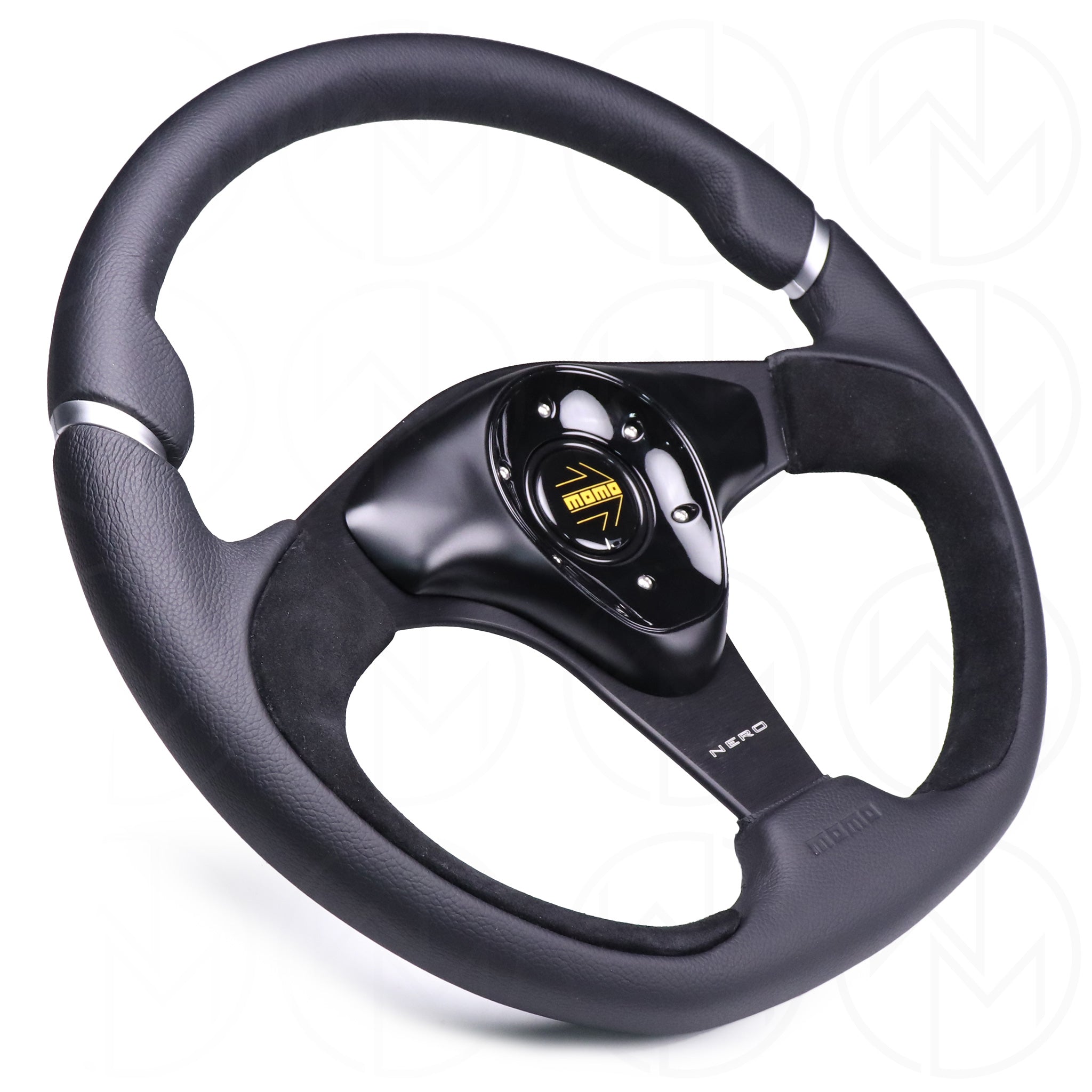Momo Nero Steering Wheel - 350mm Leather Combo - Wheel Mod – WheelMod