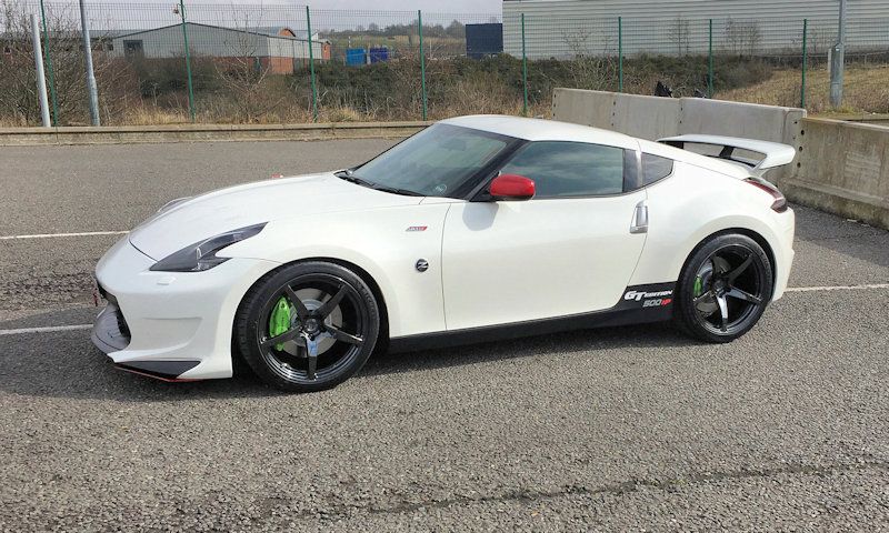 Nissan 370Z White BC Forged RS45 | Wheel Front