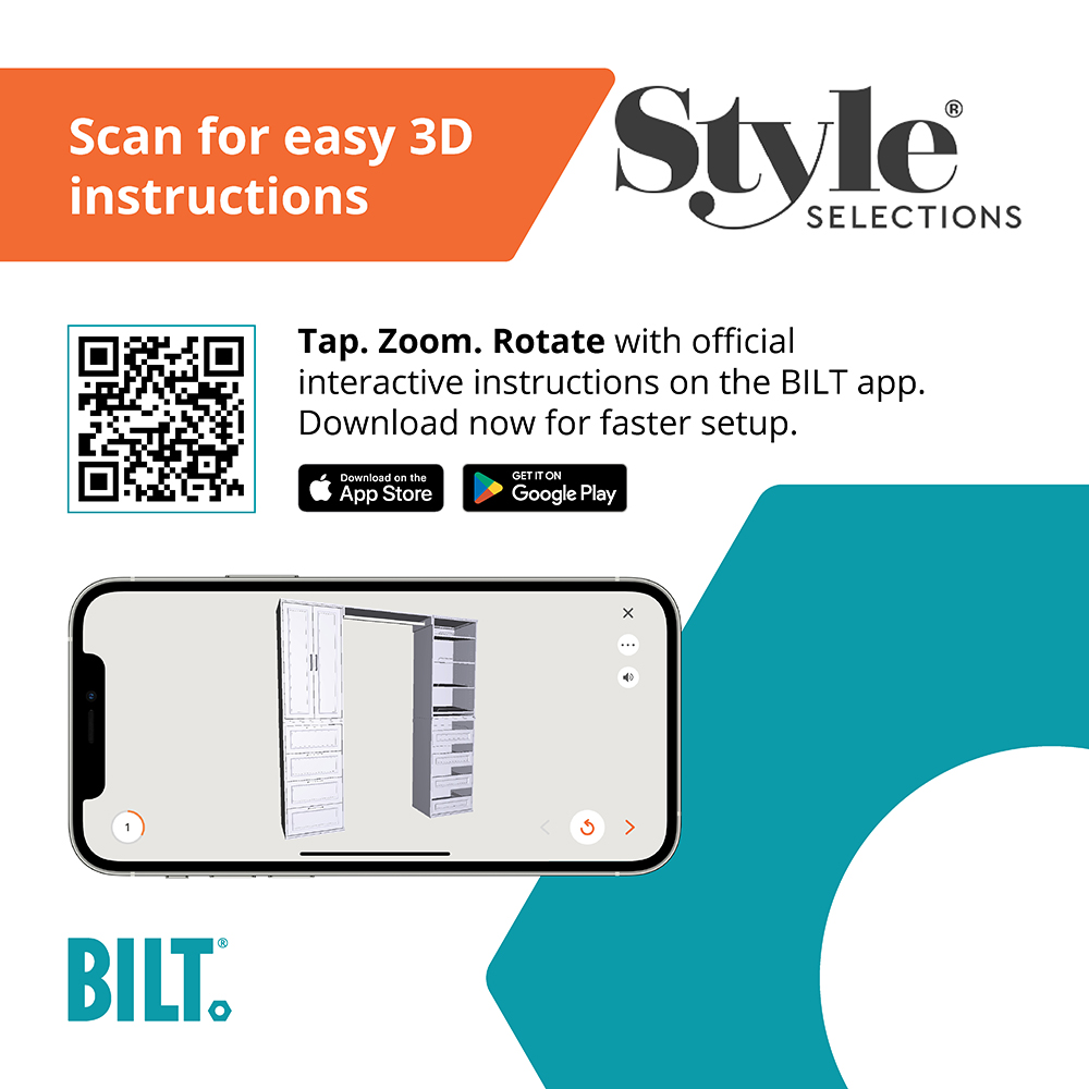 Lana 21in Closet Stacker With Glass Doors | Whalen Furniture