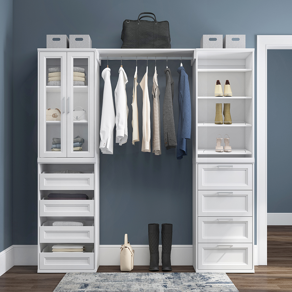 Lana 21in Closet Stacker With Open Drawers | Whalen Furniture
