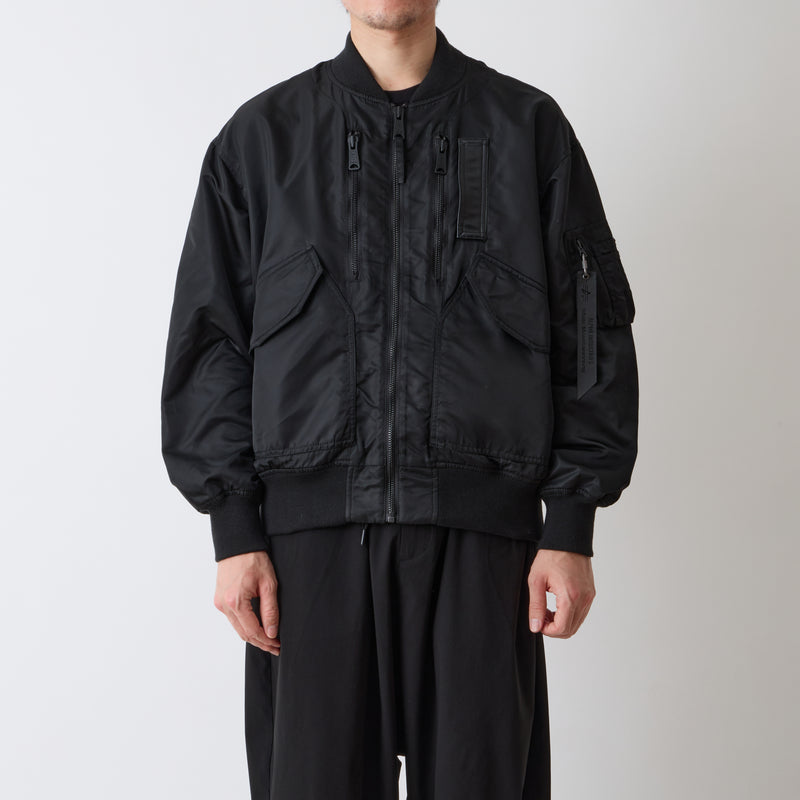 WM × ALPHA INDUSTRIES MA-1 JACKET - White mountaineering