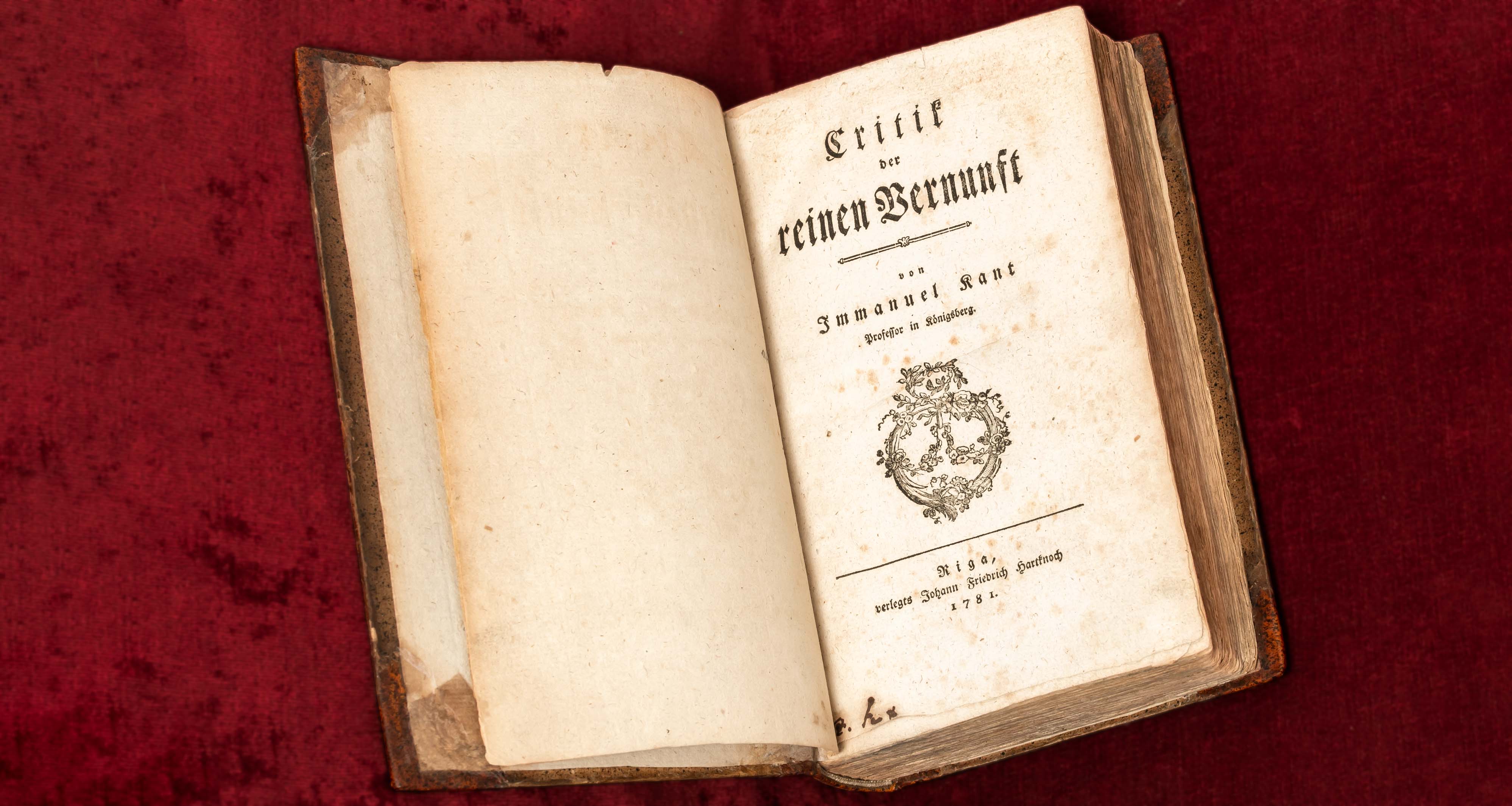 Critik der reinen Vernunft | Immanuel Kant | First edition