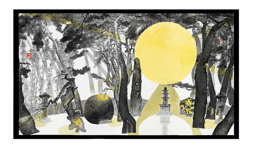 仏国寺に雪がどっさり積もった. 目の前には雪国が開かれたが、この大作