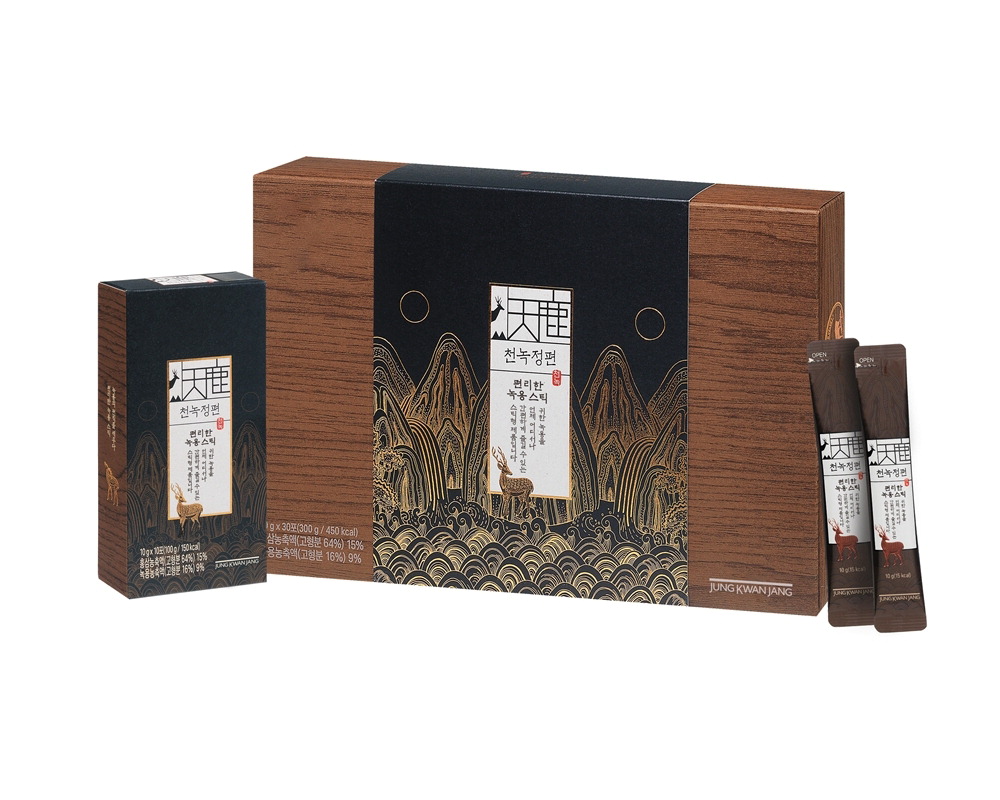 正官庄天鹿」は「天から授かった貴重な鹿茸」という意味で